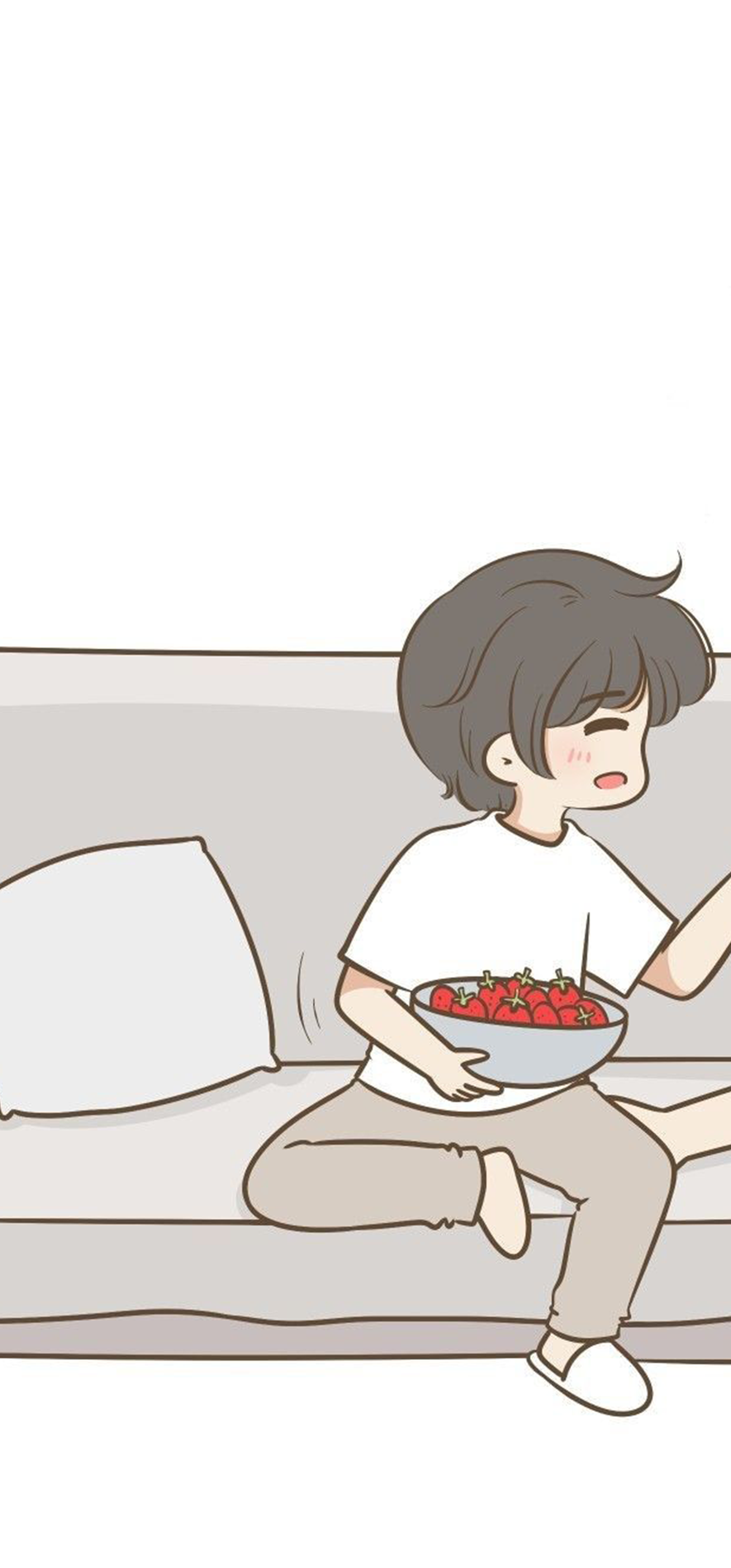 cute couples in sofa care (His)