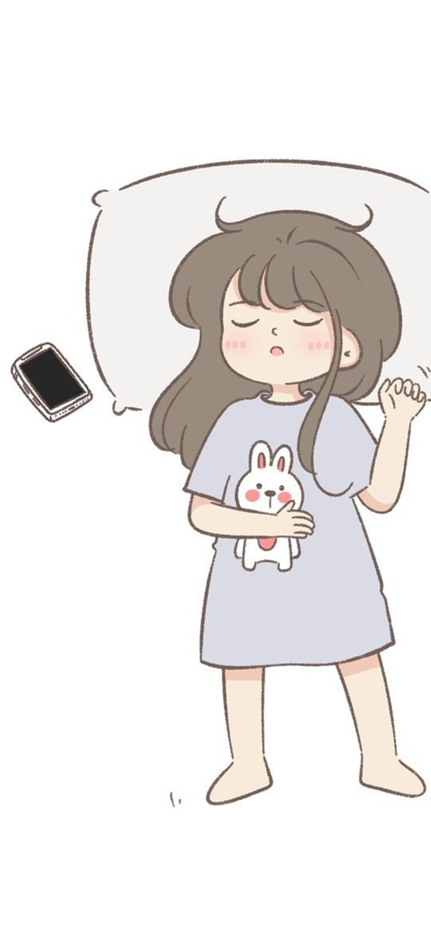 cute cuple sleeping with phone (Hers)